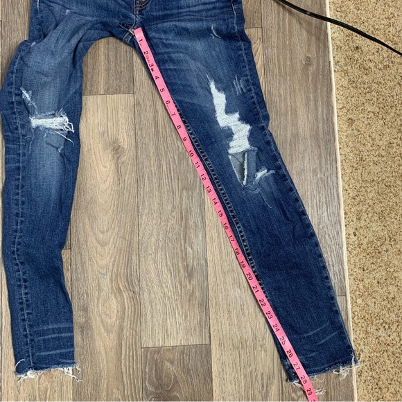 Hudson Tally Crop Distressed Skinny Jeans - Picture 7 of 8